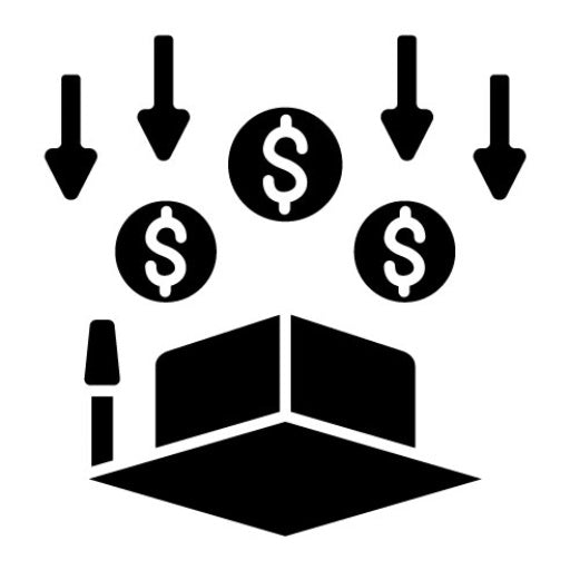 Investment In Education Glyph Icon