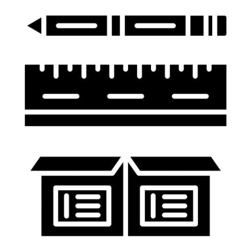 Learning Material Glyph Icon