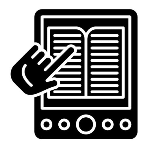 Reading Online Glyph Icon