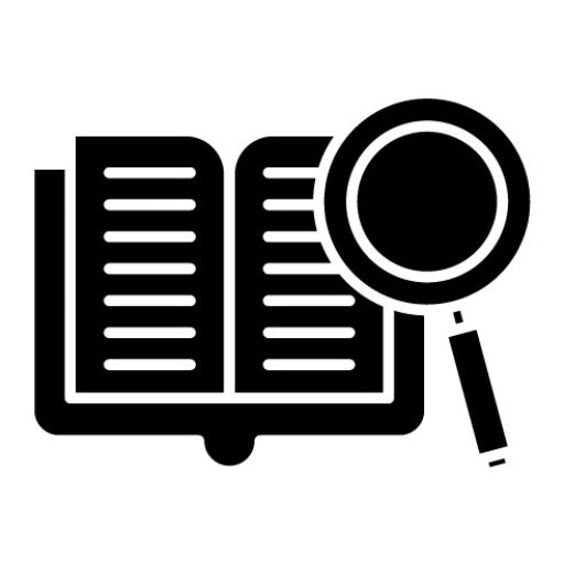 Search Of Knowledge Glyph Icon