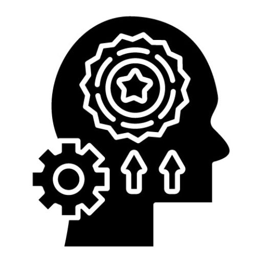 Skill Development Glyph Icon | Online Education