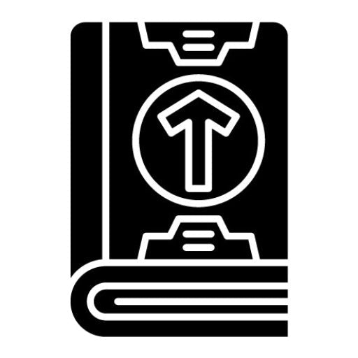Upload Literature Glyph Icon
