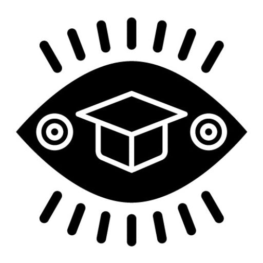 Vision Glyph Icon | Online Education