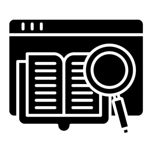 Web Research Glyph Icon
