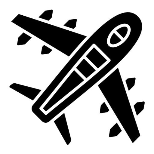 Airplane Glyph Icon | Travel