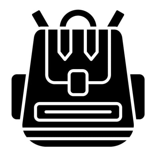 Back Pack Glyph Icon
