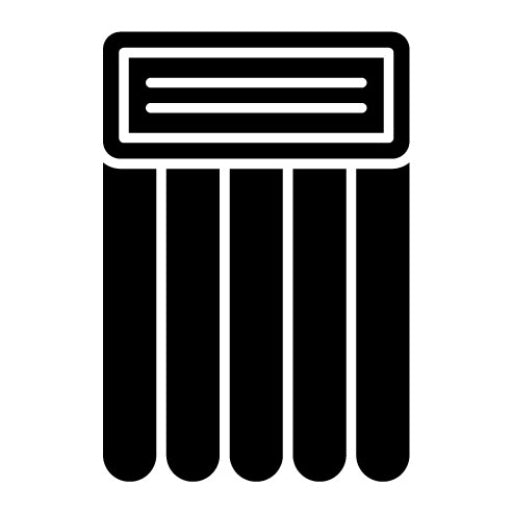 Beach Mattress Glyph Icon