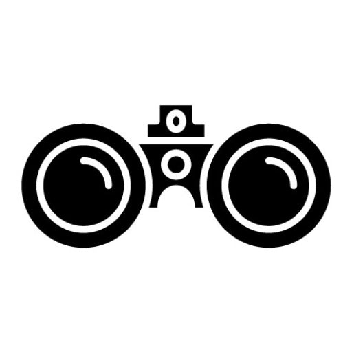 Binocular Glyph Icon | Travel