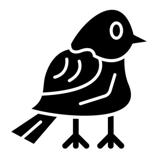 Bird Glyph Icon | Travel