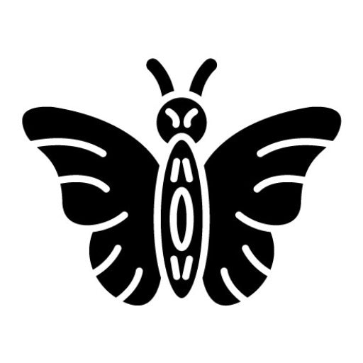 Butterfly Glyph Icon | Travel