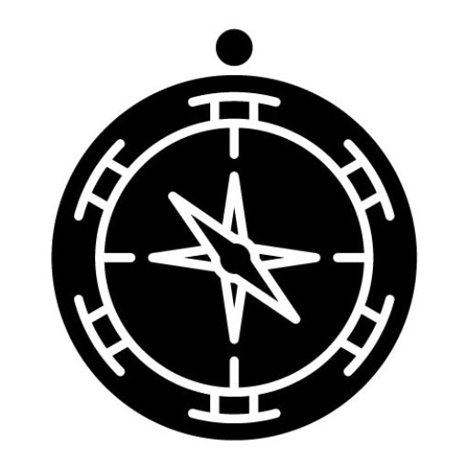 Compass Glyph Icon | Travel