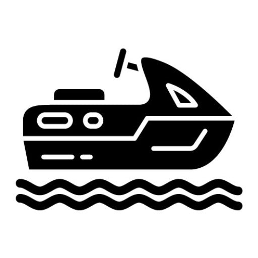 Jet Ski Glyph Icon | Travel