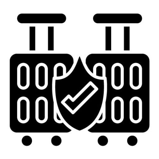 Travel Insurance Glyph Icon | Travel