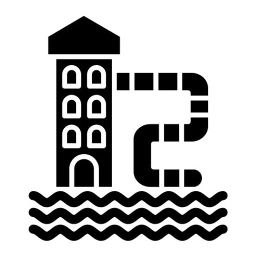 Water Park Glyph Icon | Travel