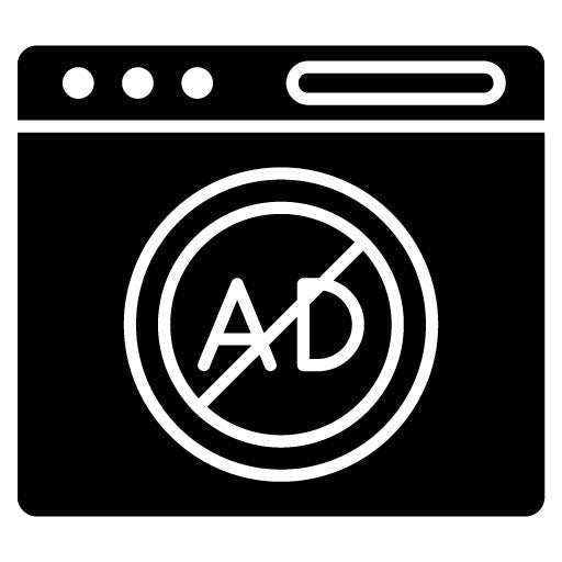 Ad Blocking Glyph Icon