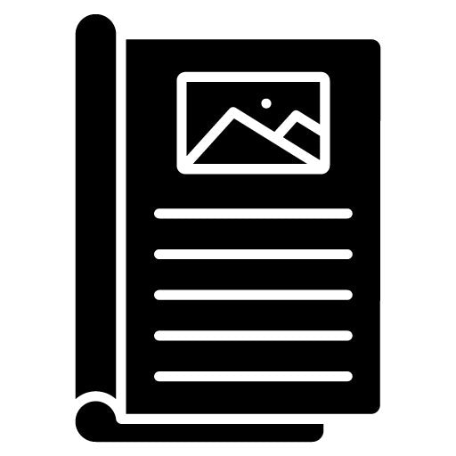 Article Glyph Icon | Internet Marketing Service