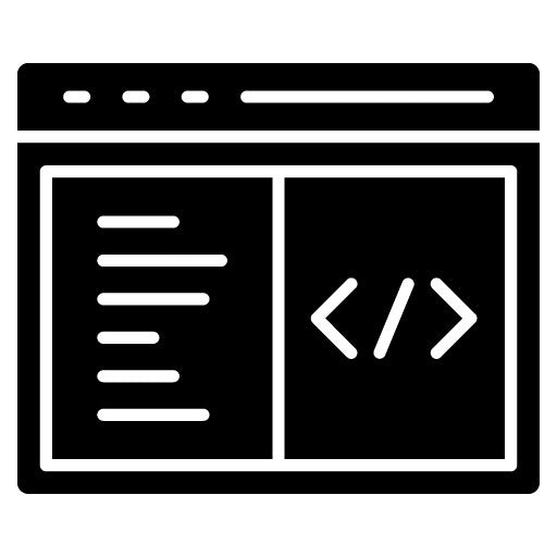 Custom Coding Glyph Icon