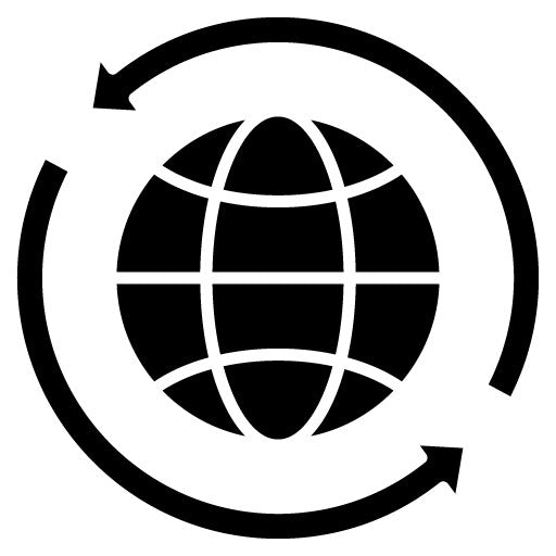 Globe Glyph Icon | Internet Marketing Service