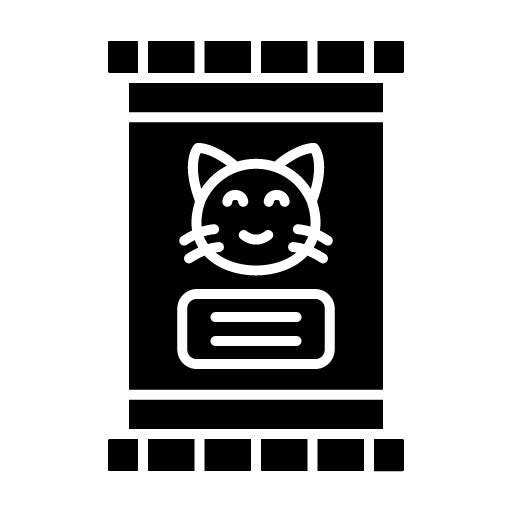 Cat Food Glyph Icon