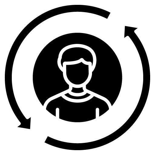 Returning Visitor Glyph Icon | Internet Marketing Service