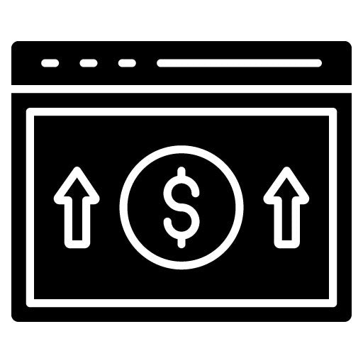 Sales Glyph Icon | Internet Marketing Service