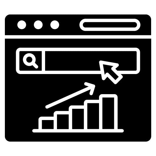 Search Engine Marketing Glyph Icon