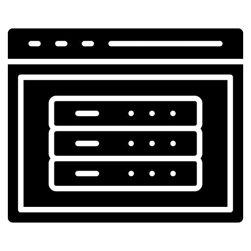 Server Glyph Icon | Internet Marketing Service