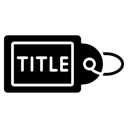 Title Tag Glyph Icon | Internet Marketing Service
