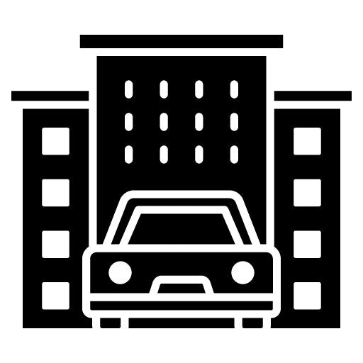 Traffic Building Glyph Icon