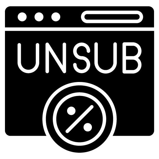 Unsubscribe Rate Glyph Icon