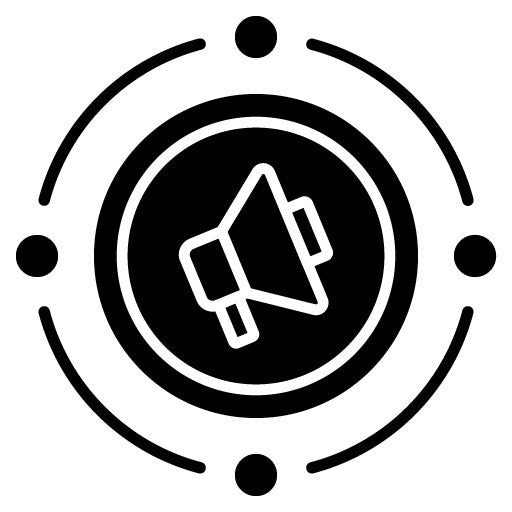 Viral Marketing Glyph Icon | Internet Marketing Service