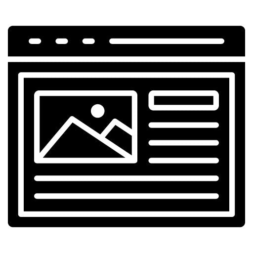 Website Design Glyph Icon