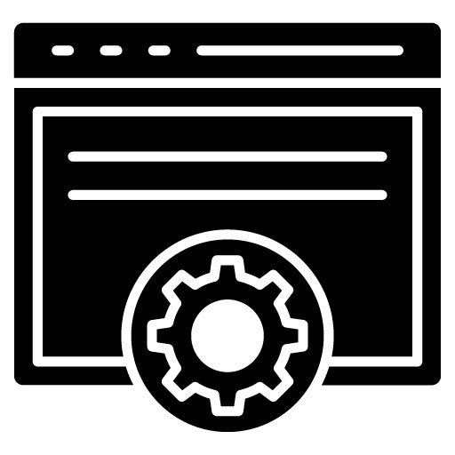Website Optimization Glyph Icon