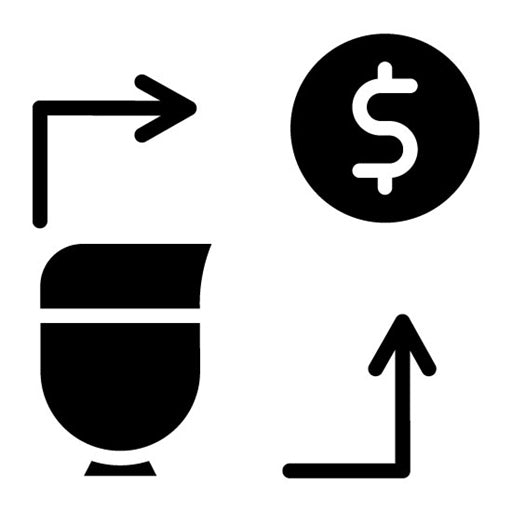 Acquisition Fee Glyph Icon