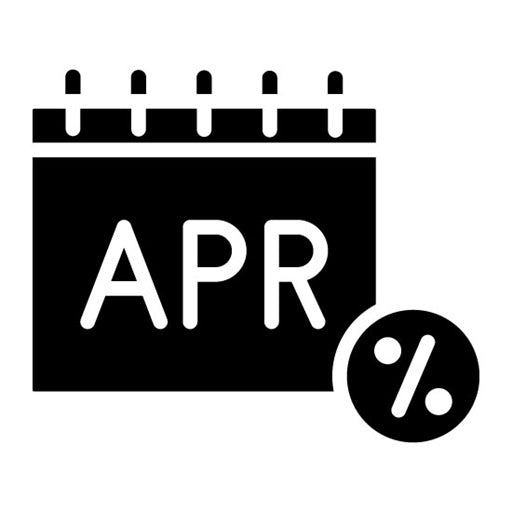 Annual Percentage Rate Glyph Icon
