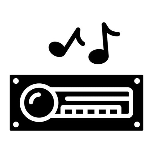 Audio System Glyph Icon