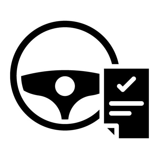 Book a Test Drive Glyph Icon