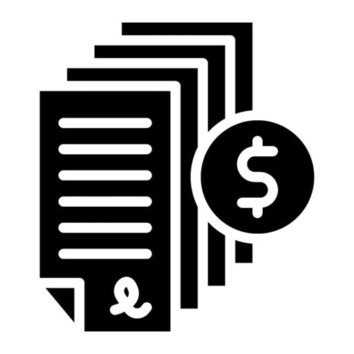 Documentation Fee Glyph Icon
