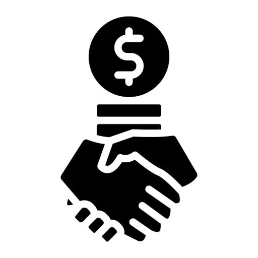 Up Front Cost Glyph Icon
