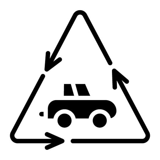 Used Cars Glyph Icon