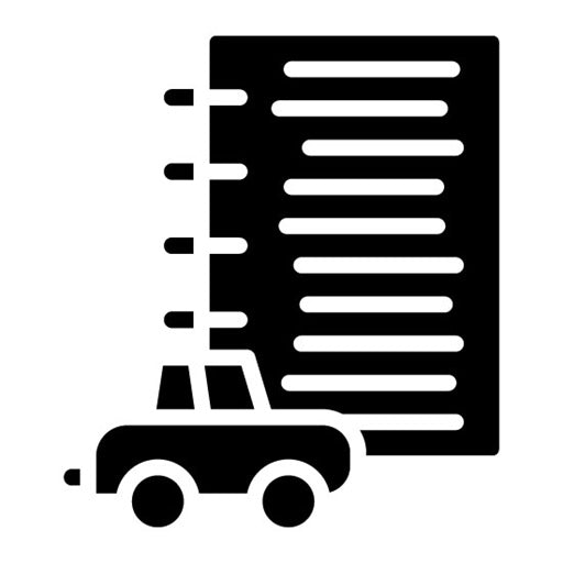 Vehicle Details Glyph Icon