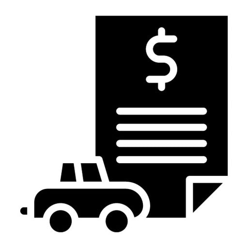 Vehicle Leasing Glyph Icon