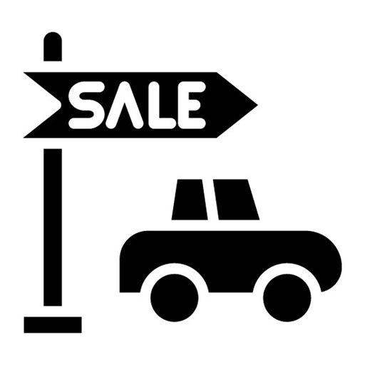 Vehicle Sales Glyph Icon