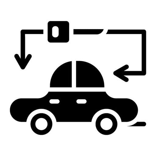 Walk Away Lease Glyph Icon