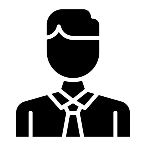 Client Male Glyph Icon | Public Relations Agency