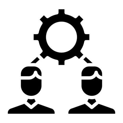 Collaboration Glyph Icon | Public Relations Agency