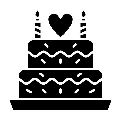 Wedding Cake Glyph Icon