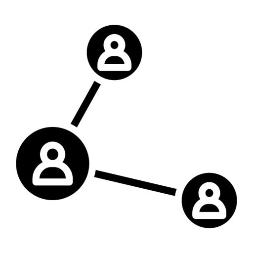 Sharing Glyph Icon | Public Relations Agency