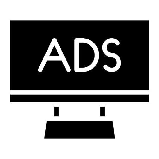 TV Ads Glyph Icon