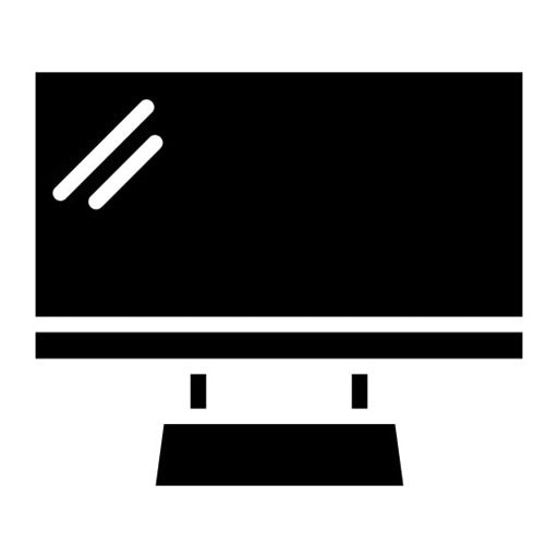 TV Glyph Icon | Public Relations Agency